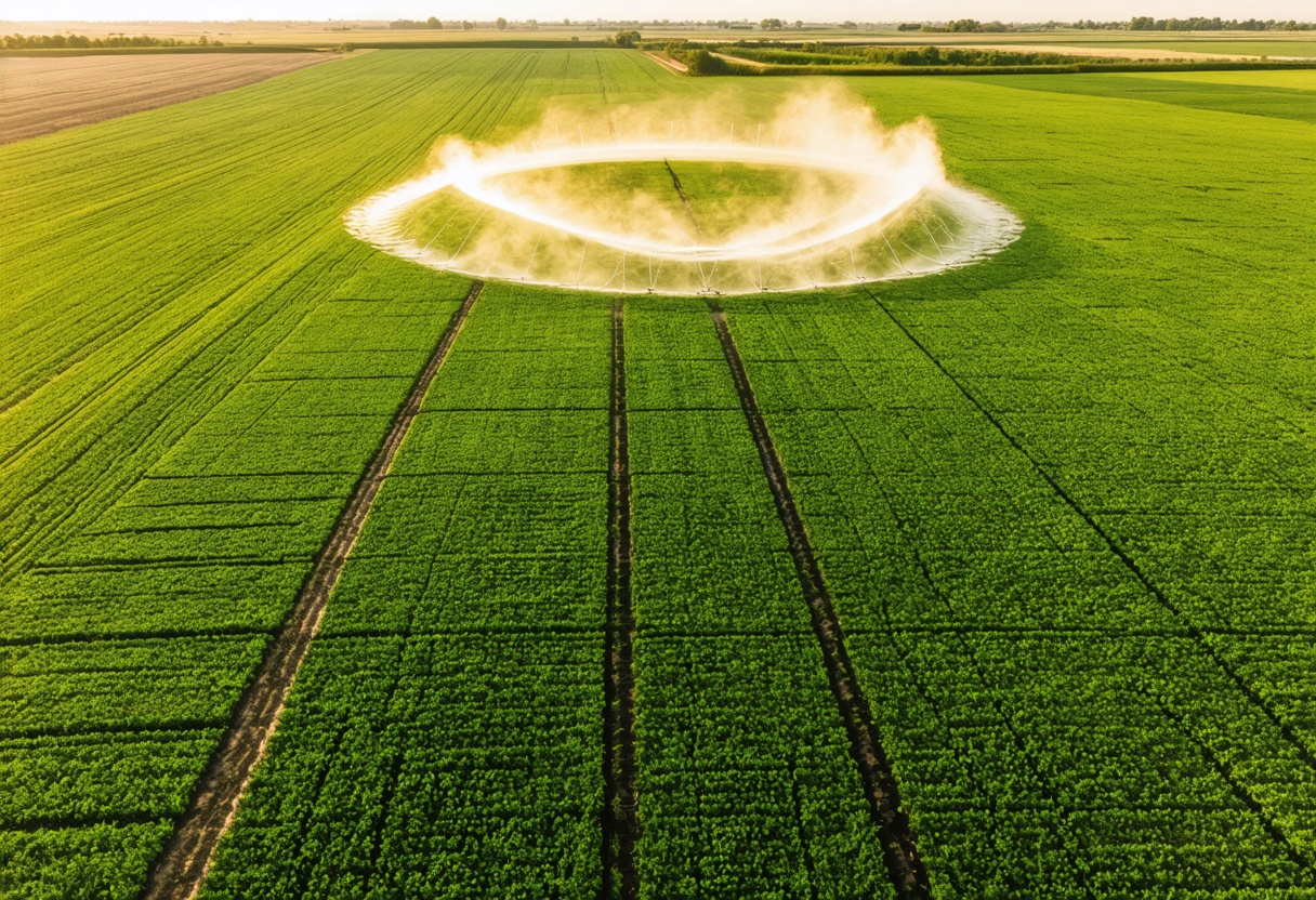 Valley Center Pivot Irrigation System